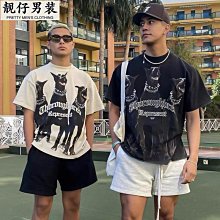 REPRESENT小天使英文印花美式街頭嘻哈男女寬松純棉圓領短袖T恤 歷史價格詳細信息