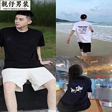 夏季潮流印花卡通狼男t恤時尚o領休閒短袖舒適嘻哈街頭超大t恤【滿299元發貨】 歷史價格詳細信息