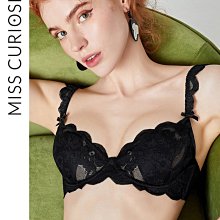 好奇蜜斯法式性感蕾絲內衣女大胸顯小薄款內衣套裝少女調整型胸罩 歷史價格詳細信息