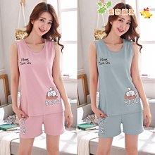 新款純棉睡衣女100％全棉女夏季v領透氣大碼睡衣套裝可外出家居服 歷史價格詳細信息