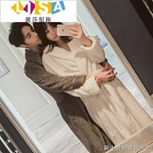 加厚情侶睡衣女冬款夾層長袖新款空氣棉大碼男士家居服春秋季 歷史價格詳細信息