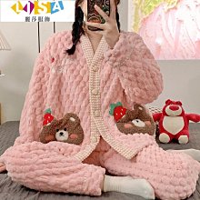 家居服套裝 秋冬睡衣 珊瑚絨睡衣 可外穿  男士冬季睡衣男套裝加厚刷毛法蘭絨可外穿卡通男冬天家居服 歷史價格詳細信息