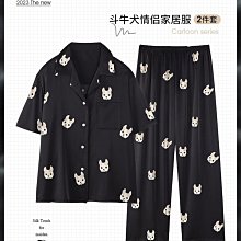 白鹿睡衣男女冰絲情侶家居服夏款2023新款網紅兩件式套裝白敬亭 歷史價格詳細信息