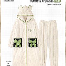 連帽睡衣女款珊瑚絨秋冬季加絨加厚冬天鯊魚情侶家居服套裝男薄絨 歷史價格詳細信息