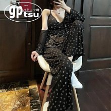 創客優品  日本GP短袖長褲夏季純棉笑臉睡衣女簡約純色華夫格家居服兩件套NY1850 歷史價格詳細信息