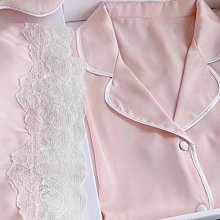 創客優品 真絲睡衣女年新款夏季高級感蕾絲甜美性感短袖短褲家居服套裝 NY1138 價格比較,價格查詢,歷史價格詳細信息