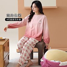 秋冬新款睡衣女秋季純棉居家服長袖開衫翻領全棉女士家居服套裝 歷史價格詳細信息