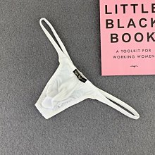 男士丁字內褲錦綸窄邊透氣舒適字母腰帶性感丁字褲低腰U凸大囊袋底褲男 歷史價格詳細信息