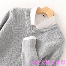 新品 男士針織衫 男士毛衣 大尺碼圓領針織 男毛衣 大碼保暖毛衣 秋冬厚款毛衣男士潮牌寬松圓領針織衫韓版休閑假兩件百搭學 歷史價格詳細信息