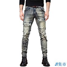 多口袋工裝牛仔pants男款2024新款潮牌男pants高街闊腿長pants寬松直筒pants子 歷史價格詳細信息