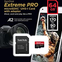 SanDisk 64GB 64G microSDXC【170MB/s Extreme】 4K U3 A2 手機記憶卡 歷史價格詳細信息