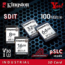 金士頓 SDIT/8GB 8G Industrial SD 工業級記憶卡 SDHC U3 V30 A1 大卡 pSLC 歷史價格詳細信息