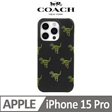 【COACH】iPhone 15 Pro 真皮手機殼 黑色壓花經典大C 歷史價格詳細信息