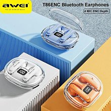 AWEI T86 ENC 抗噪遊戲TWS真藍牙耳機(ENC降噪深度 4咪通話降噪 ENC降噪功能 耳機 認證 歷史價格詳細信息