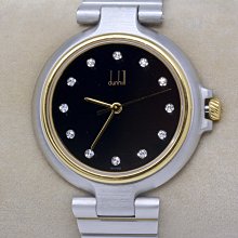 DUNHILL登喜路金銀雙色領帶夾及袖扣一組,長度約:5.3cm(附盒) 歷史價格詳細信息