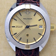 【Waltham】Waltham 華爾頓 漸層紅咖面鍍金 經典手上鍊錶 B502 皮帶錶款 歷史價格詳細信息