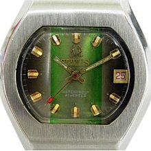 [專業模型] 機械錶 [Roberta di Camerino] 諾貝達 金自動錶[金色面+星+日期]時尚/商務/軍錶 歷史價格詳細信息