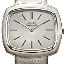 Piaget 伯爵18K白金原鑲滿天星男用腕錶 歷史價格詳細信息