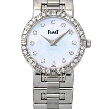 Piaget 伯爵18K白金原鑲滿天星男用腕錶 歷史價格詳細信息