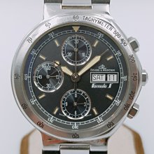 名仕錶(BAUME&MERCIER)三眼計時自動機械錶,收藏釋放97成新,盒單俱全，錶徑39mm，藍寶石水晶玻璃，錶殼及錶帶以不鏽鋼霧面拉絲處理，搭載7750 歷史價格詳細信息