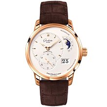 GLASHUTTE ORIGINAL 格拉蘇蒂原創 偏心月相 40mm 綠面 鋼錶帶 1-90-02-13-32-70 歷史價格詳細信息