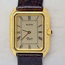 【Waltham】Waltham 華爾頓 漸層紅咖面鍍金 經典手上鍊錶 B502 皮帶錶款 歷史價格詳細信息