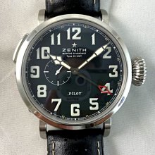 ZENITH 真力時PILOT BIG DATE FLYBACK飛行員系列 不鏽鋼皮革腕表(03.4000.3652/21.I001)x42.5mm 歷史價格詳細信息