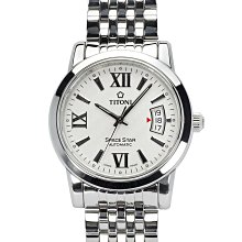 TITONI Airmaster 復刻日曆晶鑽腕錶-銀x雙色版/27mm 23909SY-063 歷史價格詳細信息