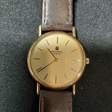 瑞士原裝 宇宙 UNIVERSAL GENEVE 經典錶 真皮錶帶 品項漂亮 功能正常 價格比較,價格查詢,歷史價格詳細信息