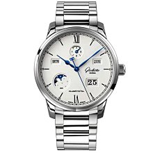 GLASHUTTE 格拉蘇蒂 白面 偏心月相錶-40mm 歷史價格詳細信息