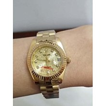 特惠百貨蠔式半金 69173 原廠全配件 錶耳無洞 錶徑26mm自動機械 原廠黑十鑽面  編號2760 歷史價格詳細信息