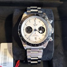 已售出 TUDOR 42010n Fastrider chrono 自動計時錶 42mm 熊貓平替款 7753機芯 皮帶款 盒單齊全 歷史價格詳細信息