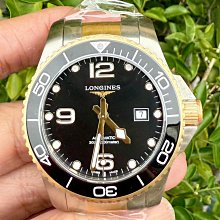浪琴 LONGINES 型號L37823567 半金黑面 深海征服者 錶徑43mm 自動機芯 2023/MAY 新品 價格比較,價格查詢,歷史價格詳細信息