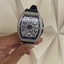 Franck Muller 法蘭穆勒 FM Vanguard V45 45MM 白鋼 豪華鑽錶 自動機芯 盒單全 歷史價格詳細信息