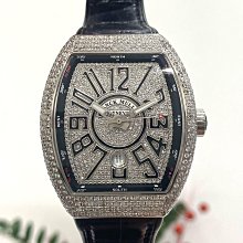 [現貨] Franck Muller 法蘭克穆勒 5000 H Heart 酒桶形 紅色數字面 原鑲大鑽圈 18白K金 WS1026 歷史價格詳細信息
