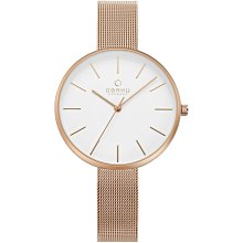 OBAKU 浩瀚星宇雙眼日期腕錶-黑x銀米蘭帶 歷史價格詳細信息