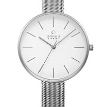OBAKU 浩瀚星宇雙眼日期腕錶-黑x銀米蘭帶 歷史價格詳細信息