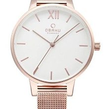 OBAKU 浩瀚星宇雙眼日期腕錶-黑x銀米蘭帶 歷史價格詳細信息