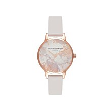 【OLIVIA BURTON】 玫金殼夜蝶黑面藍色皮帶腕錶 OB16WG81 現代鐘錶 歷史價格詳細信息