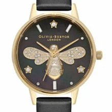 Olivia Burton Sparkle Bee 浪漫蜜蜂珍珠粉真皮手錶 粉 30mm(OB16GB09) 歷史價格詳細信息