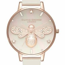 Olivia Burton Sparkle Bee 浪漫蜜蜂珍珠粉真皮手錶 粉 30mm(OB16GB09) 歷史價格詳細信息