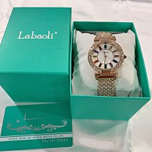 (Little bee小蜜蜂精品)Labaoli 拉寶莉 機械錶 女錶 上手不失望 鑽框小簍空 音符機械皮錶 歷史價格詳細信息