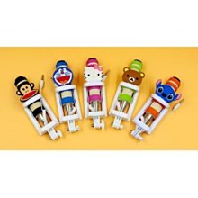 線控自拍桿 卡通自拍桿 喬巴超人唐老鴨哆啦a夢米奇米妮黛西史迪奇Kitty大嘴猴蝙蝠俠拉拉熊卡通自拍神器 歷史價格詳細信息